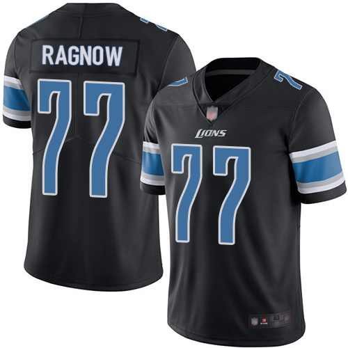 Detroit Lions Limited Black Men Frank Ragnow Jersey NFL Football #77 Rush Vapor Untouchable